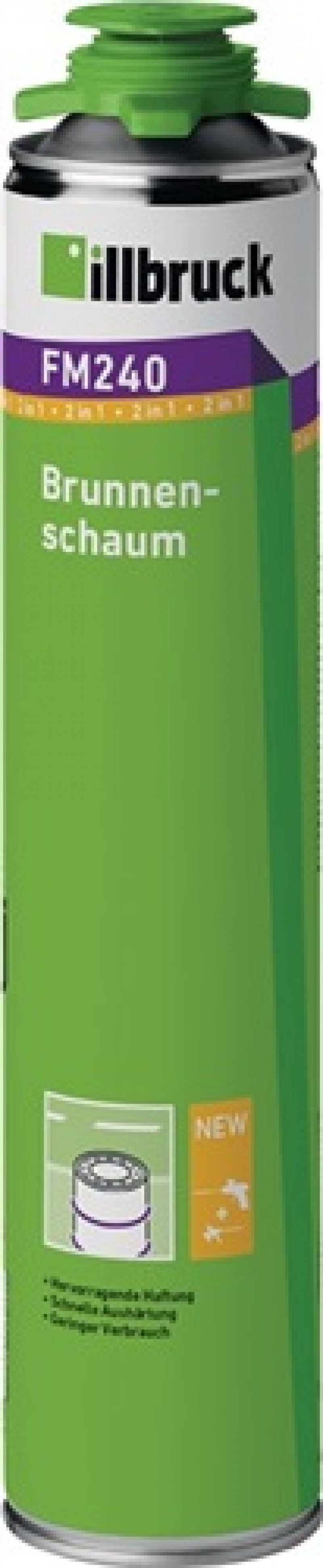 1K-Brunnenschaum FM240 750 ml B2 grün m.Einweghandschuhe Dose ILLBRUCK 1K-Brunnenschaum FM240 750 ml B2 grün m.Einweghandschuhe Dose ILLBRUCK