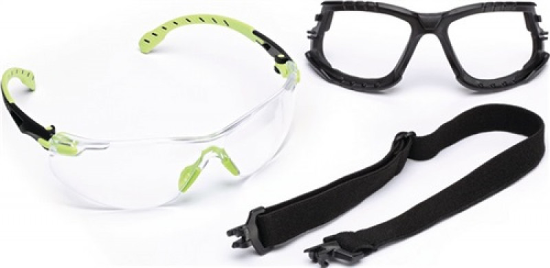 Schutzbrille Solus 1000-Set EN 166,EN 170,EN 172 Bügel grün,Scheiben klar PC 3M Schutzbrille Solus 1000-Set EN 166,EN 170,EN 172 Bügel grün,Scheiben klar PC 3M