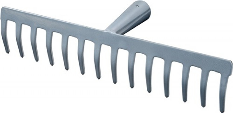 Straßenrechen Arbeits-B.345mm Zinken-L.55 mm,14 Zinken m.konischer Dülle,o.Stiel Straßenrechen Arbeits-B.345mm Zinken-L.55 mm,14 Zinken m.konischer Dülle,o.Stiel