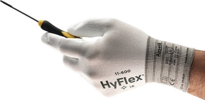 Handschuhe HyFlex 11-600 Gr.8 weiß Nyl.mitPUR EN 388 Kat.II Ansell Handschuhe HyFlex 11-600 Gr.8 weiß Nyl.mitPUR EN 388 Kat.II Ansell