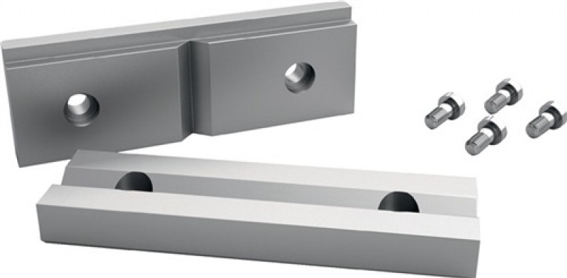 Prismenbacken f.Maschinenschraubstock Backen-B.110mm PA m.Schrauben PROMAT Prismenbacken f.Maschinenschraubstock Backen-B.110mm PA m.Schrauben PROMAT