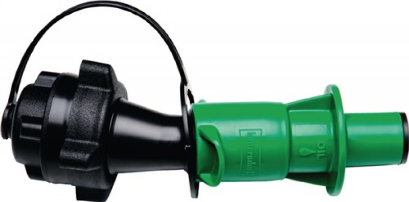 Sicherheitseinfüllsystem f.Kettenhaftöl schwarz/grün Sicherheitseinfüllsystem f.Kettenhaftöl schwarz/grün