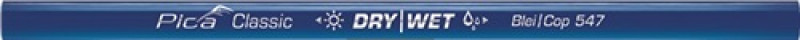 Zimmermannsblei/Kopierstift 2/3 Blei-1/3 Kopierstift L.24cm ungespitzt oval blau Zimmermannsblei/Kopierstift 2/3 Blei-1/3 Kopierstift L.24cm ungespitzt oval blau