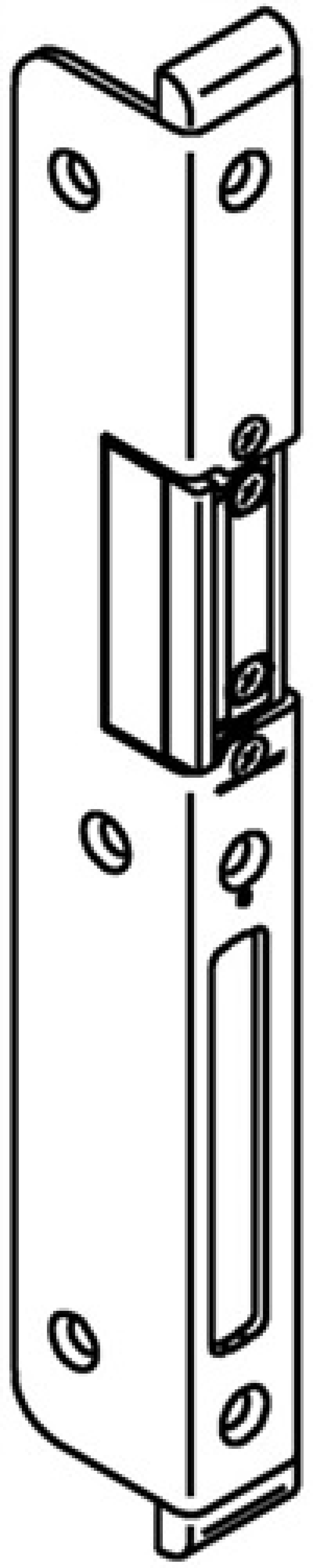 Winkelschließbl.Secury STA verz.B.20xL.227mm rd.Schenkelbreite 6x33mm DIN L Winkelschließbl.Secury STA verz.B.20xL.227mm rd.Schenkelbreite 6x33mm DIN L