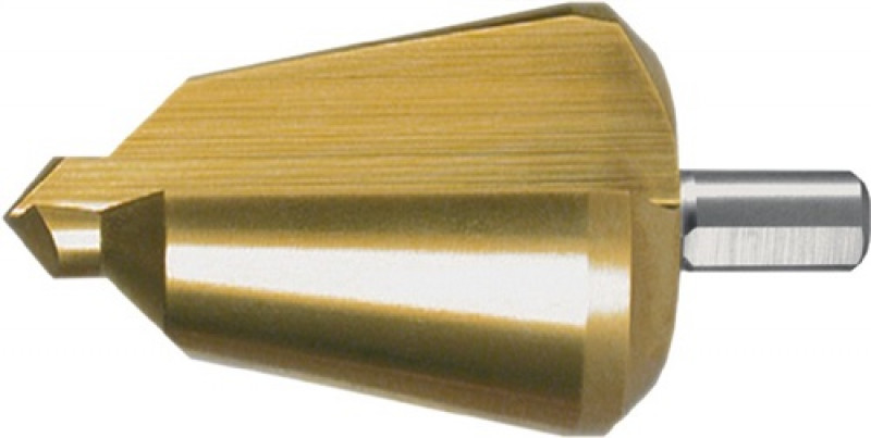 Blechschälbohrer Bohrber.36-50mm HSS TiN Gesamt-L.97mm Z.2 RUKO Blechschälbohrer Bohrber.36-50mm HSS TiN Gesamt-L.97mm Z.2 RUKO