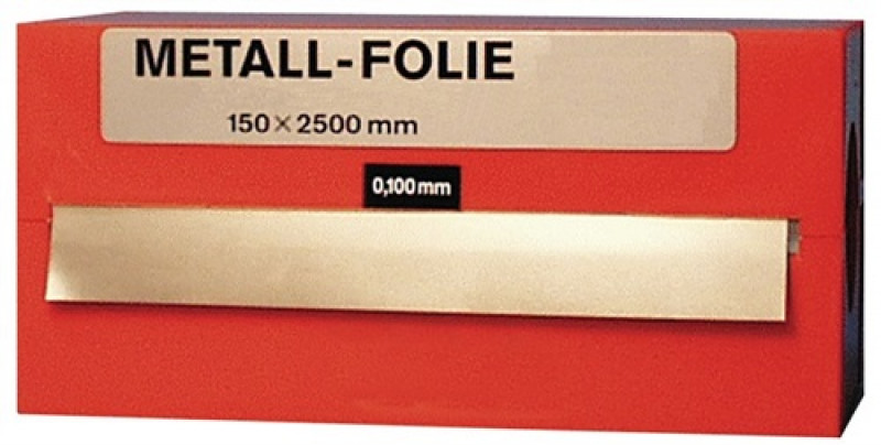 Metallfolie D.0,400mm MS MS63 L.2500mm B.150mm Metallfolie D.0,400mm MS MS63 L.2500mm B.150mm