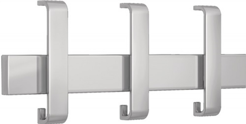 Einzelwandgarderobe Arosa H.190mm B.430mm T.80mm 3 Hut-/6 Mantelh.Alu.F1 Einzelwandgarderobe Arosa H.190mm B.430mm T.80mm 3 Hut-/6 Mantelh.Alu.F1