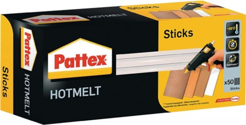 Heißklebepatronen Hot Sticks L.200mm Klebepatronen-D.11,3mm 1000g 10 St.PATTEX Heißklebepatronen Hot Sticks L.200mm Klebepatronen-D.11,3mm 1000g 10 St.PATTEX