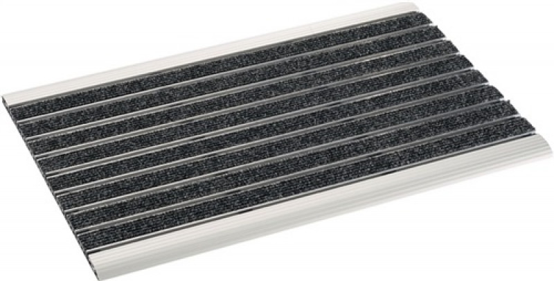 Fußmatte Bürsten Alu anthrazit Nadelfilz L600xB400xS15mm Fußmatte Bürsten Alu anthrazit Nadelfilz L600xB400xS15mm