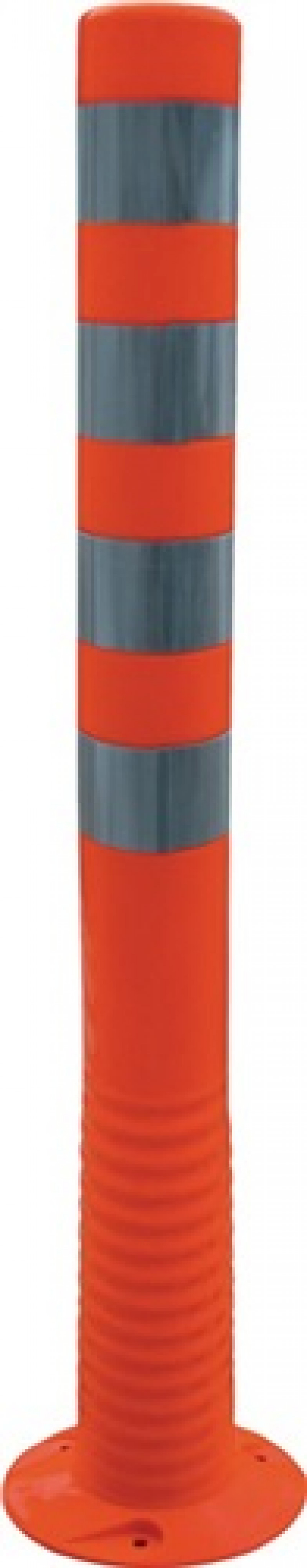 Sperrpfosten Polyurethan orange/weiß D.80mm z.Aufschr.m.Befestigungsmat.H.1000mm Sperrpfosten Polyurethan orange/weiß D.80mm z.Aufschr.m.Befestigungsmat.H.1000mm