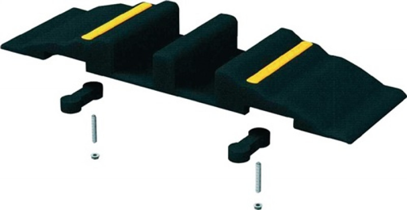 Gummi-Schlauchbrücke L870xB300xH90mm GRÜNER Gummi-Schlauchbrücke L870xB300xH90mm GRÜNER