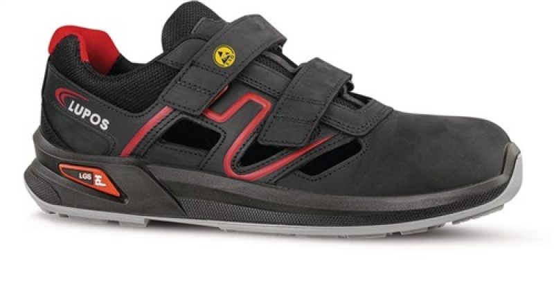 Sicherheitssandale Distance Gr.45 schwarz Leder/Nylon S1P SRC ESD EN20345 Lupos Sicherheitssandale Distance Gr.45 schwarz Leder/Nylon S1P SRC ESD EN20345 Lupos
