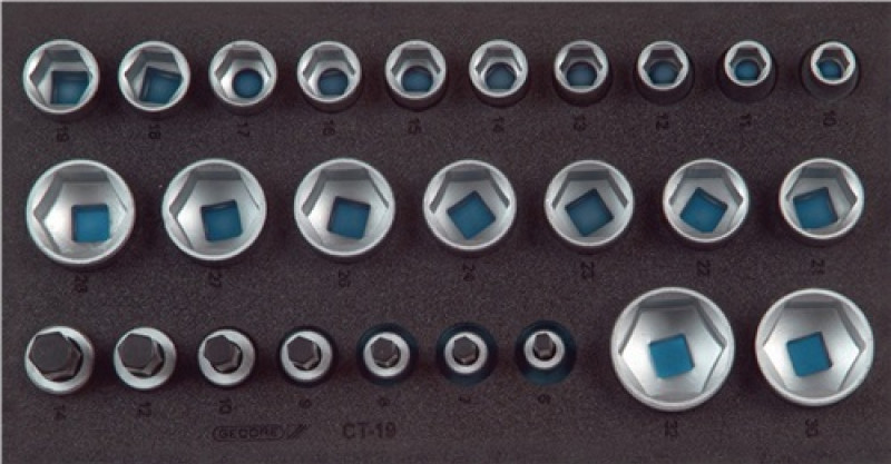 Werkzeugmodul B.157,5xT.310mm 26tlg 1/2Zoll Steckschlüsselsatz GEDORE Werkzeugmodul B.157,5xT.310mm 26tlg 1/2Zoll Steckschlüsselsatz GEDORE