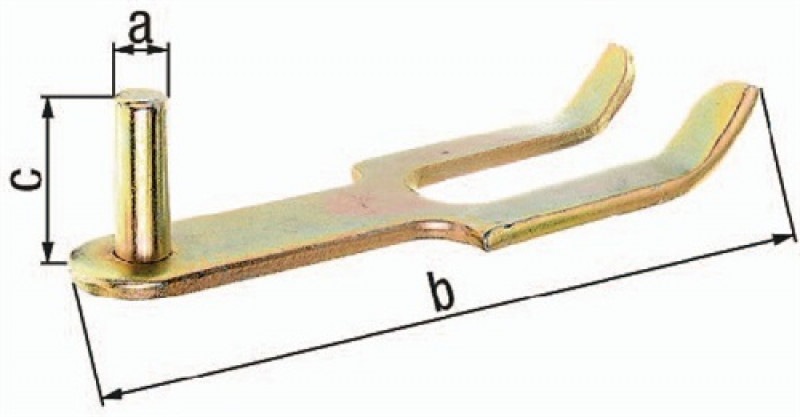 Kloben z.Einmauern 16x193mm galv.gelb verz.GAH Kloben z.Einmauern 16x193mm galv.gelb verz.GAH