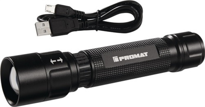 LED-Taschenlampe 250 lm Li-Ion 110m PROMAT LED-Taschenlampe 250 lm Li-Ion 110m PROMAT