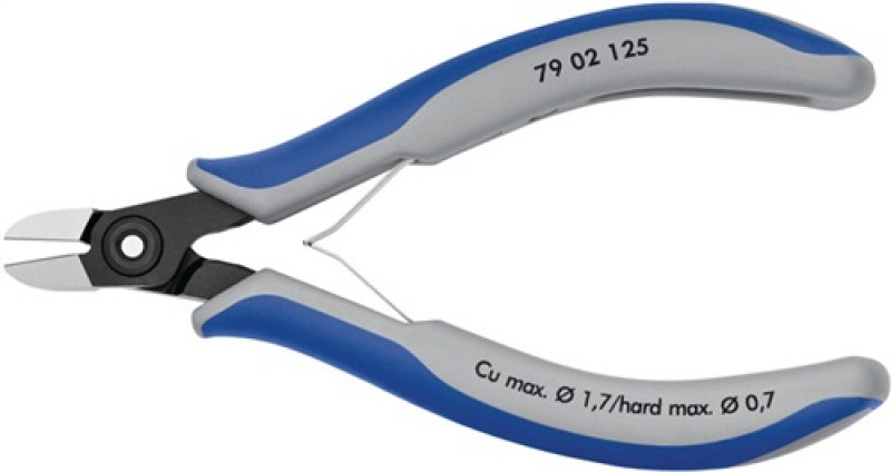Elektron.Seitenschneider L.125mm rd. o.Facette KNIPEX Mehrkomp.-Hüllen Elektron.Seitenschneider L.125mm rd. o.Facette KNIPEX Mehrkomp.-Hüllen