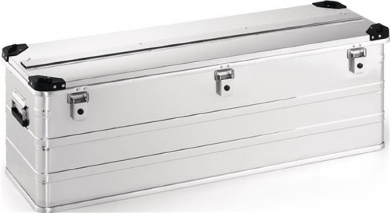 Aluminiumbox L1182xB385xH410mm 163l m.Klappverschluss u.Stapelecken Aluminiumbox L1182xB385xH410mm 163l m.Klappverschluss u.Stapelecken