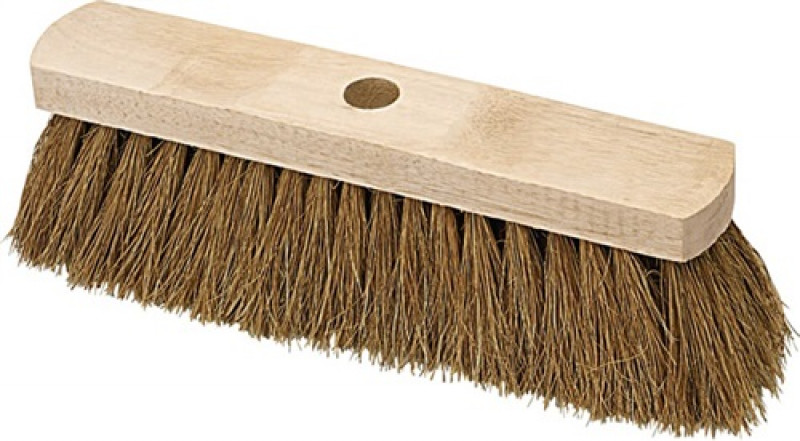 Besen Kokos L.280mm Sattelholz m.Stielloch Besen Kokos L.280mm Sattelholz m.Stielloch