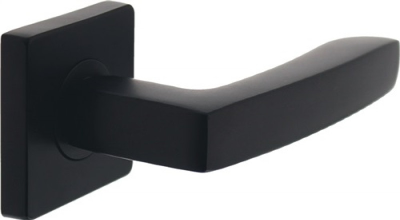 Türdrückerpaar Minos Zamak sw m.Drückerrosetten VK 8mm Türdrückerpaar Minos Zamak sw m.Drückerrosetten VK 8mm