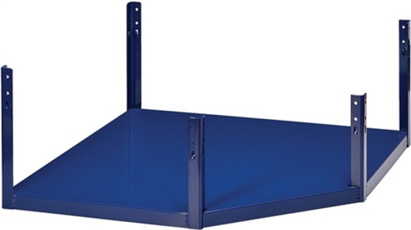 Eckbodenteil LOGS 230 H260xB540xT390mm blau RAL 5022 LOGS Eckbodenteil LOGS 230 H260xB540xT390mm blau RAL 5022 LOGS