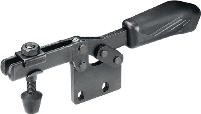 Waagrechtspanner Nr.6832B Gr.1 senkrechter Fuß schwarz m.Andrückschraube Waagrechtspanner Nr.6832B Gr.1 senkrechter Fuß schwarz m.Andrückschraube