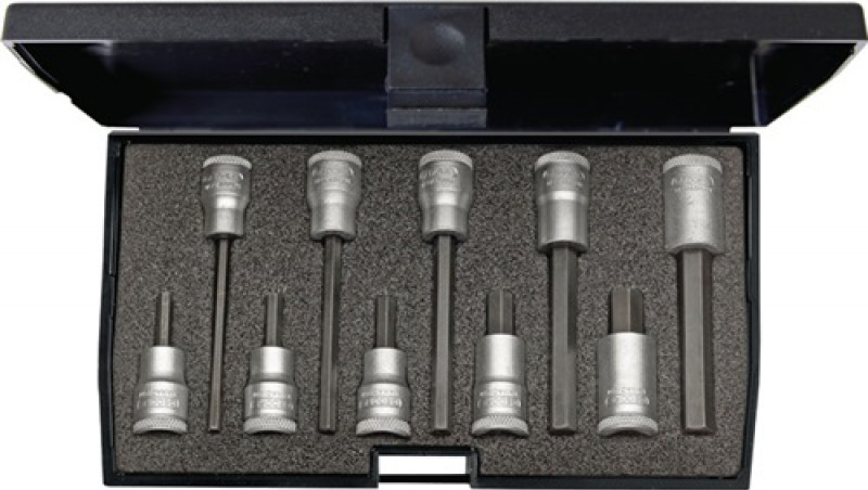 Schraubendreher-Satz 3/8Zoll 10-tlg Innen-6-kt 4-10 mm Schraubendreher-Satz 3/8Zoll 10-tlg Innen-6-kt 4-10 mm