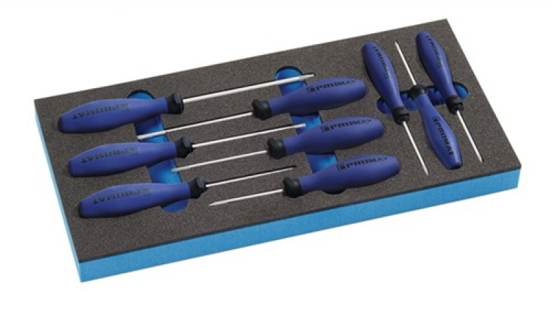 Schraubendrehersatz B.185xT.385xH.30mm 1/3 Werkzeugmodul 9-tlg.PROMAT TX 6-30mm Schraubendrehersatz B.185xT.385xH.30mm 1/3 Werkzeugmodul 9-tlg.PROMAT TX 6-30mm