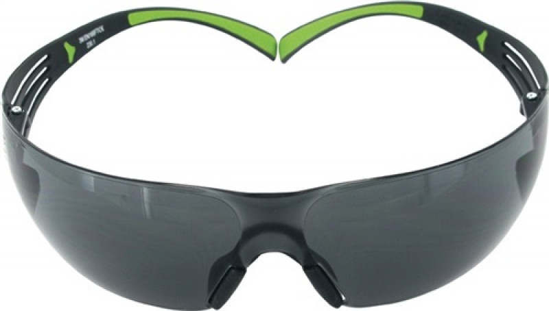 Schutzbrille SecureFit-SF400 EN 166,EN 170 Bügel schwarz grün,Scheiben grau PC Schutzbrille SecureFit-SF400 EN 166,EN 170 Bügel schwarz grün,Scheiben grau PC