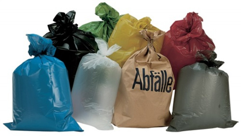 Kunststoffsack 70l LD-PE blau 50 µm B575xL1000mm 250St./Karton Kunststoffsack 70l LD-PE blau 50 µm B575xL1000mm 250St./Karton