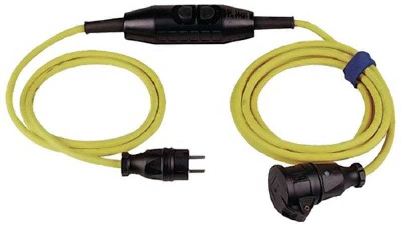 Schutzkontaktverlängerung L.4,5m 16A/230V 3x1,5mm2 IP44 Vollgummikupplung