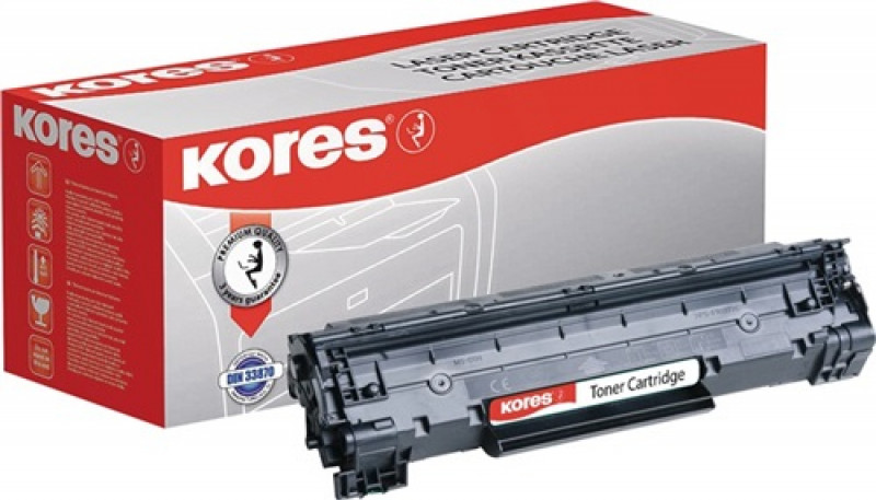 Kores Toner G2526HCRB wie HP CF283X 83X 3.000Seiten schwarz