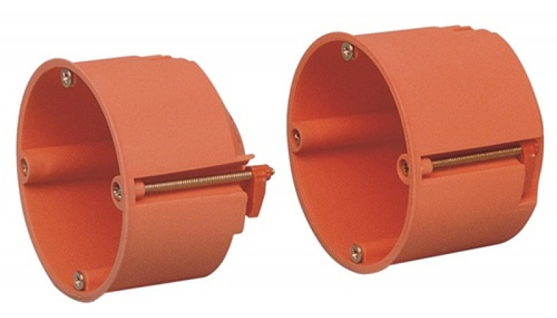 Hohlwandschalterdose D.68mm 61 (tief)mm orangePP Schraubenabst.60mm S.7-35mm Hohlwandschalterdose D.68mm 61 (tief)mm orangePP Schraubenabst.60mm S.7-35mm