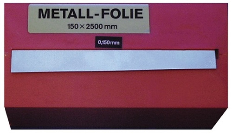 Metallfolie D.0,300mm STA L.2500mm B.150mm Metallfolie D.0,300mm STA L.2500mm B.150mm