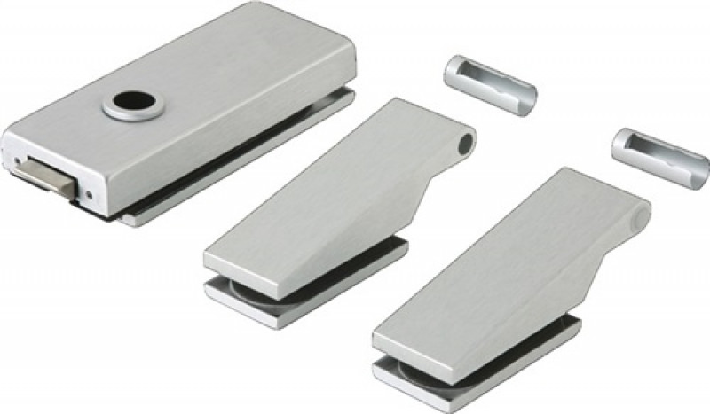 Glastürbeschlag STUDIO Classic LM Dark Niro UV Drückerf.vorn DIN L/R Glastürbeschlag STUDIO Classic LM Dark Niro UV Drückerf.vorn DIN L/R