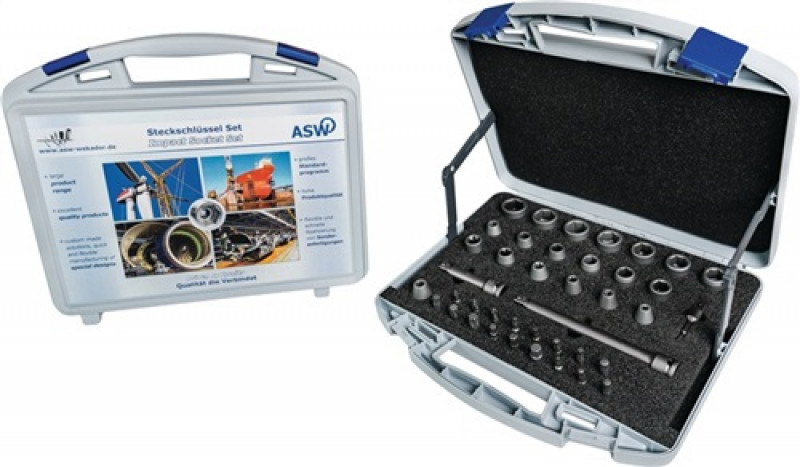 Kraft-Steckschlüsselsatz 40 tlg. 3/8 Zoll 6-KT./i6-KT./T/E/PH/XZN Kraft-Steckschlüsselsatz 40 tlg. 3/8 Zoll 6-KT./i6-KT./T/E/PH/XZN