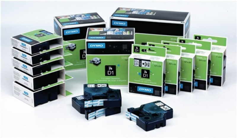 Schriftband Band-B.24mm Band-L.7m Stand.schwarz auf gelb DYMO Schriftband Band-B.24mm Band-L.7m Stand.schwarz auf gelb DYMO