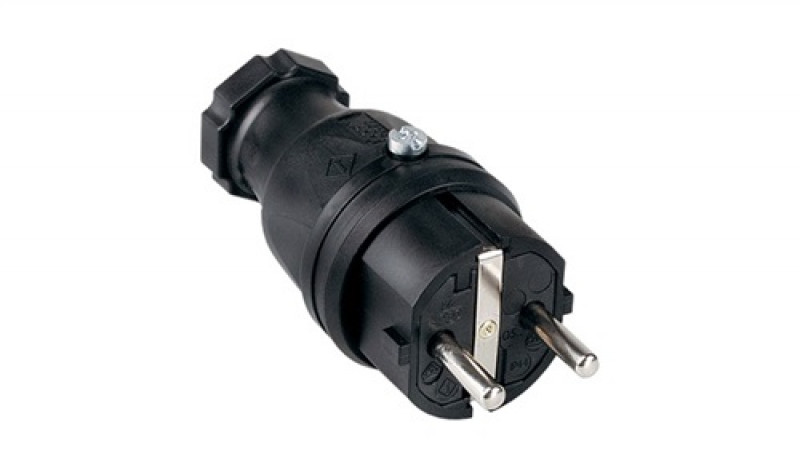 Schutzkon.st.10-/16 A 250 V schwarz IP44 VG Schutzkon.st.10-/16 A 250 V schwarz IP44 VG
