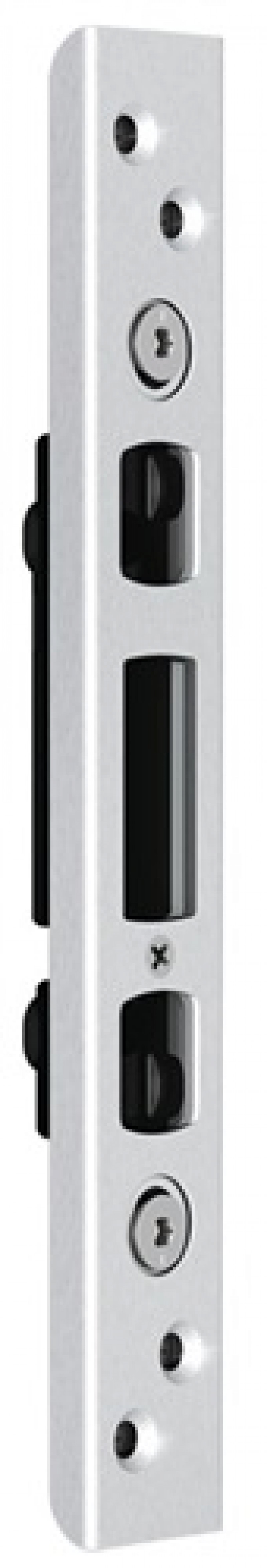 Schließteil 58751 Fallenr./DUO-Bolzenriegel 30x8mm L/R silberf. Schließteil 58751 Fallenr./DUO-Bolzenriegel 30x8mm L/R silberf.