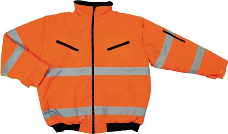 Warnschutz-Pilotenjacke Gr. M orange 100% PES Warnschutz-Pilotenjacke Gr. M orange 100% PES