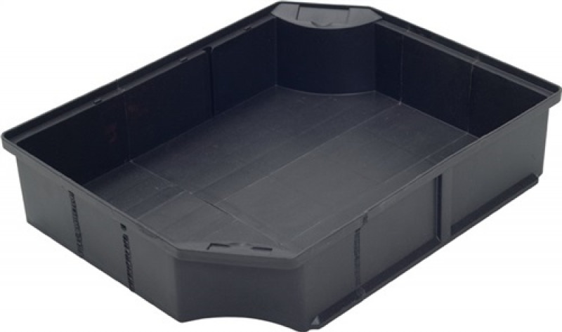 Einsatzkasten 346x273x80mm anthrazit PP f.600x400mm LA-KA-PE