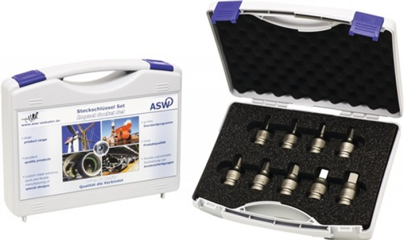Kraft-Steckschlüsselsatz 9 teilig 1/2 Zoll i6-KT Kraft-Steckschlüsselsatz 9 teilig 1/2 Zoll i6-KT