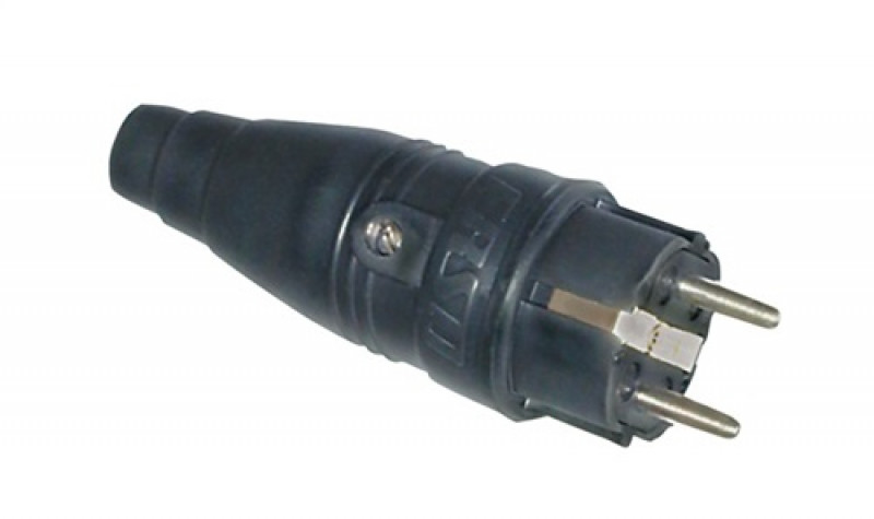 Bau-/Industriestecker 10-/16 A 230 V schwarz IP44 ERSO INDULUX Bau-/Industriestecker 10-/16 A 230 V schwarz IP44 ERSO INDULUX