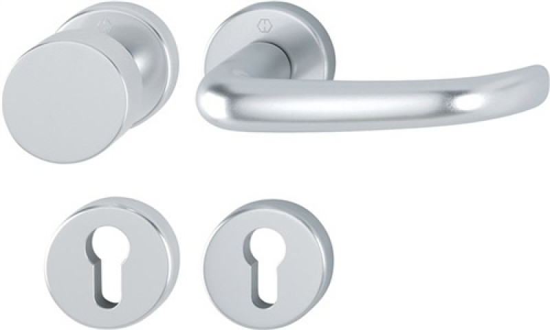 Rosettengrt.San Fran.58/42KV/42KVS/1301 Alu.F1 rd.PZ DIN L/R fl.D/K HOPPE Rosettengrt.San Fran.58/42KV/42KVS/1301 Alu.F1 rd.PZ DIN L/R fl.D/K HOPPE