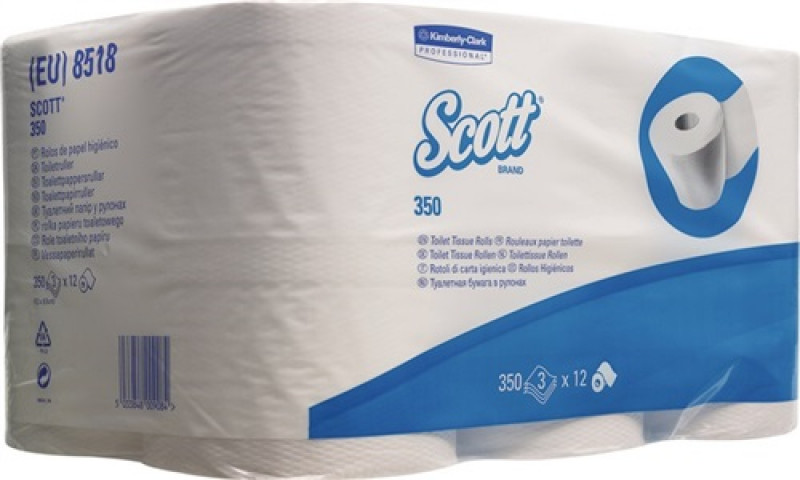 Toilettenpapier Scott 8518 2-lagig,Kleinrollen 6 Btl.x 6 Kleinrollenx350 Blätter Toilettenpapier Scott 8518 2-lagig,Kleinrollen 6 Btl.x 6 Kleinrollenx350 Blätter