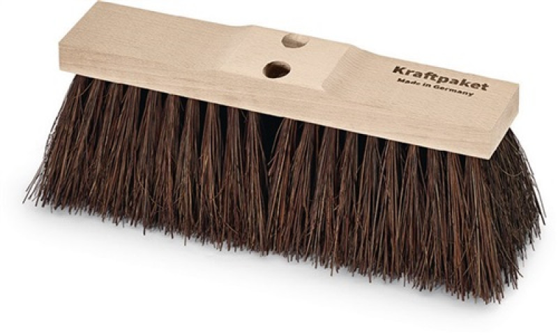 Straßenbesen Piassava L.400 mm m.2 Stiellöchern Sattelholz KRAFTPAKET Straßenbesen Piassava L.400 mm m.2 Stiellöchern Sattelholz KRAFTPAKET