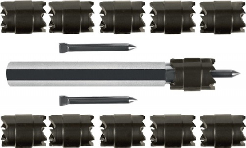 Schweißunktfräsersatz D.10mm HSS-G 13 tlg. RUKO Schweißunktfräsersatz D.10mm HSS-G 13 tlg. RUKO