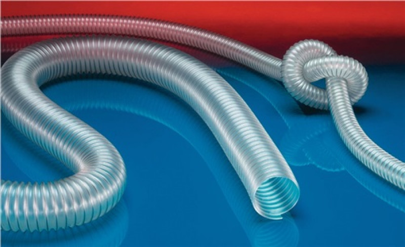 Absaug- u.Gebläseschlauch PROTAPE® PUR-INOX 330 FOOD-AS ID70mm AD78mm L.10m Absaug- u.Gebläseschlauch PROTAPE® PUR-INOX 330 FOOD-AS ID70mm AD78mm L.10m