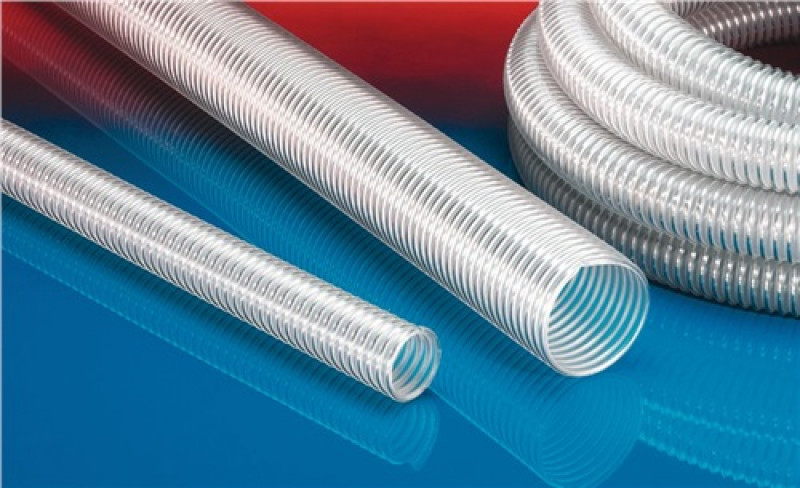 Absaug- u.Förderschl.AIRDUC® PUR-INOX 356 FOOD-AS ID 60mm AD 71mm L.10m Rl. Absaug- u.Förderschl.AIRDUC® PUR-INOX 356 FOOD-AS ID 60mm AD 71mm L.10m Rl.