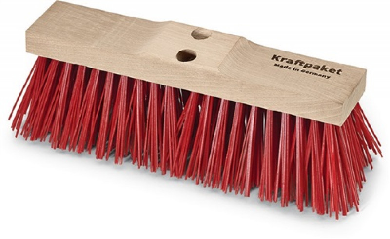 Straßenbesen Elaston L.400 mm m.2 Stiellöchern Sattelholz KRAFTPAKET Straßenbesen Elaston L.400 mm m.2 Stiellöchern Sattelholz KRAFTPAKET
