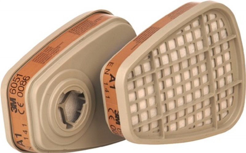 Gasfilter 6051 EN 141 A1 f.4f.4000370675, -680, -690, -691 2St./VE 3M